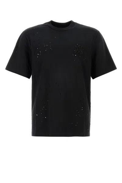 AMIRI BLACK COTTON T-SHIRT