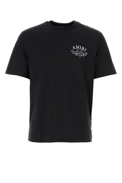 AMIRI BLACK COTTON T-SHIRT