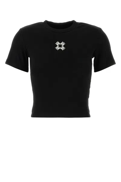 AMIRI BLACK STRETCH COTTON BLEND T-SHIRT