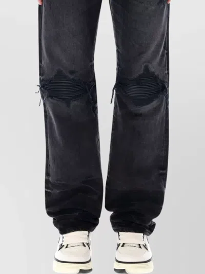 AMIRI DISTRESSED STRAIGHT LEG DENIM PANT