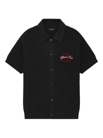 AMIRI EMBROIDERED KNITTED SHIRT