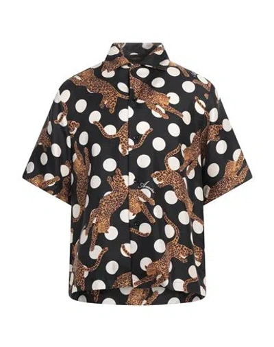AMIRI AMIRI MAN SHIRT BLACK SIZE XXL SILK