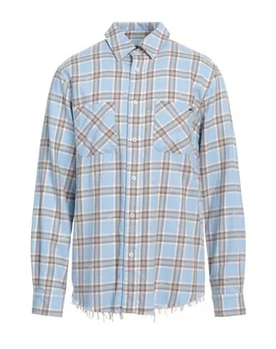 AMIRI AMIRI MAN SHIRT SKY BLUE SIZE L COTTON
