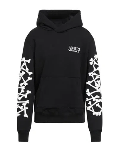 AMIRI AMIRI MAN SWEATSHIRT BLACK SIZE L COTTON, LYOCELL