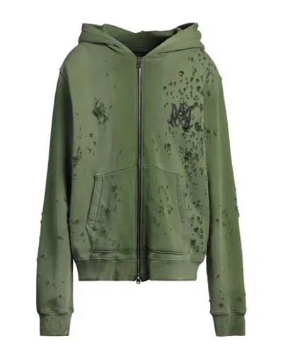 AMIRI AMIRI MAN SWEATSHIRT GREEN SIZE XS COTTON