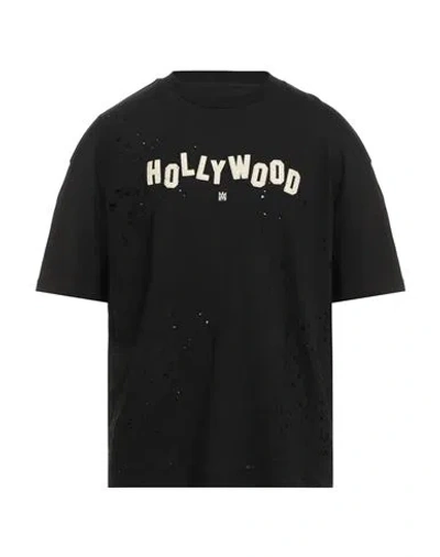 AMIRI AMIRI MAN T-SHIRT BLACK SIZE M COTTON, ELASTANE