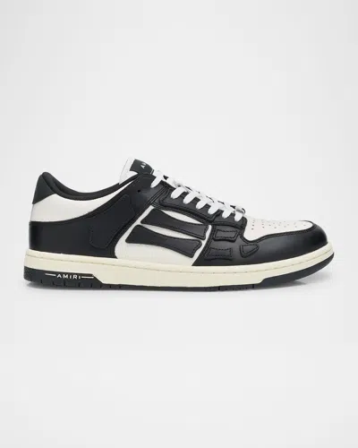 AMIRI MEN'S SKEL LEATHER LOW-TOP SNEAKERS