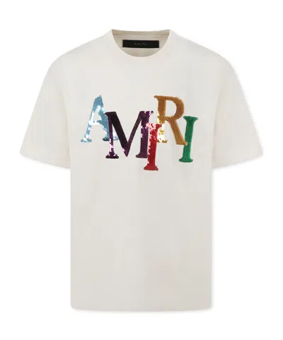 AMIRI OPEN-NECKED BLACK SHIRT