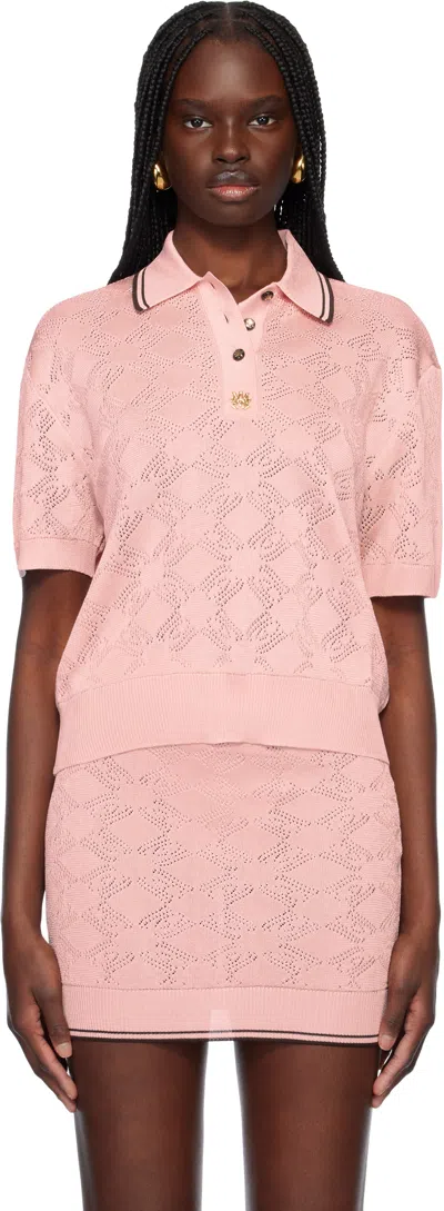 AMIRI PINK MA QUAD POLO