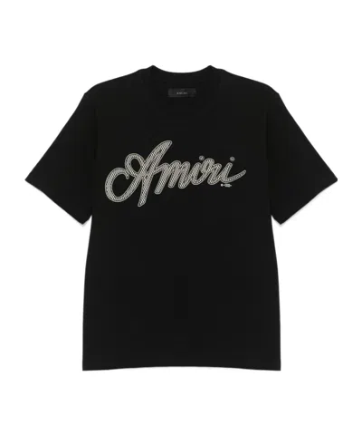 AMIRI AMIRI SCRIPT CREWNECK T-SHIRT