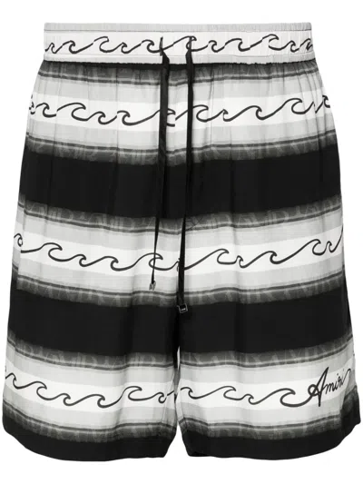 AMIRI WAVE BAJA STRIPED SHORTS