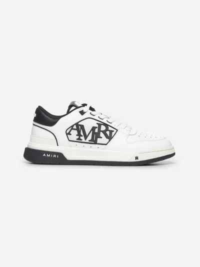 AMIRI WHITE AND BLACK CLASSIC LOW SNEAKERS
