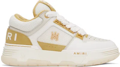 AMIRI WHITE & YELLOW MA-1 SNEAKERS