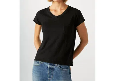 AMO SWEETNESS V-NECK TOP IN BLACK