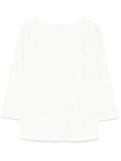 AMOMENTO BOAT-NECK BLOUSE