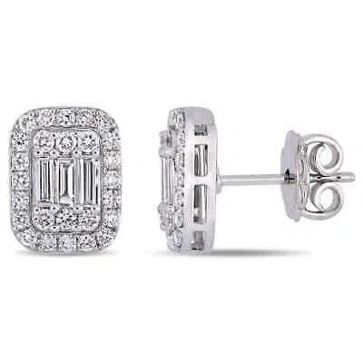 AMOUR AMOUR 3/4 CT TW DIAMOND STUD EARRINGS IN 14K WHITE GOLD, MPN: JMS005176