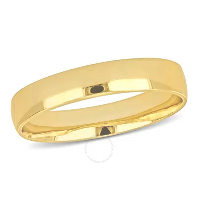 AMOUR AMOUR 4MM FINISH WEDDING BAND IN 14K YELLOW GOLD