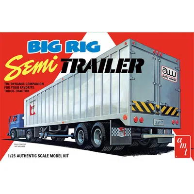 AMT 1 BY 25 SCALE BIG RIG SEMI TRAILER PLASTIC MODEL KIT