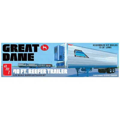AMT 40 FT. 1-18 SCALE GREAT DANE REEFER TRAILER PLASTIC MODEL KIT