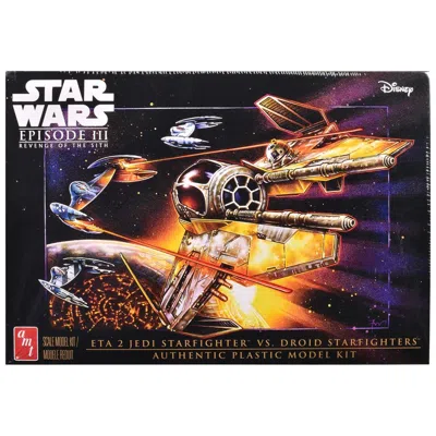 AMT SKILL 2 ETA 2 JEDI STARFIGHTER VS. DROID STARFIGHTERS 4 MODEL SET STAR WARS EPISODE III REVENGE OF T