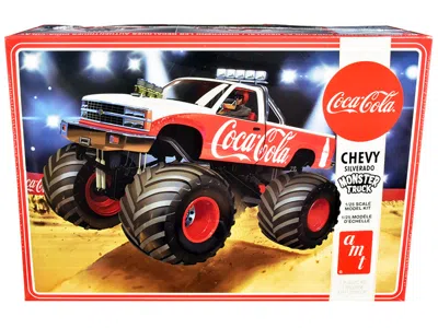 AMT SKILL 2 MODEL KIT CHEVROLET SILVERADO MONSTER TRUCK "COCA-COLA" 1/25 SCALE MODEL BY AMT