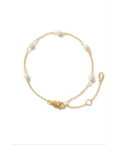 ANA LUISA ADELIE PEARL STATION BRACELET