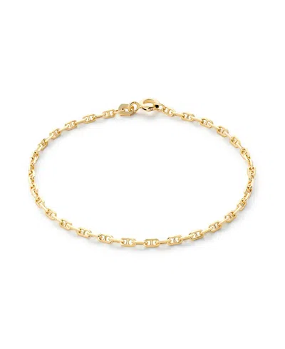 ANA LUISA SOLID YELLOW GOLD ANCHOR CHAIN BRACELET
