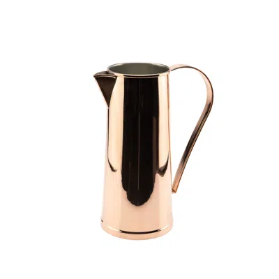 ANATOLIACRAFT BROWN HANDCRAFTED COPPER AYURVEDIC WATER PITCHER