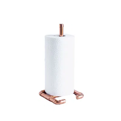 ANATOLIACRAFT ROSE GOLD COPPER PAPER TOWEL HOLDER