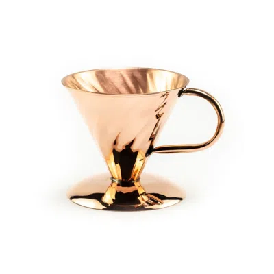 ANATOLIACRAFT NEUTRALS HANDMADE COPPER COFFEE DRIPPER