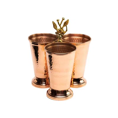 ANATOLIACRAFT ROSE GOLD SOLID COPPER CUTLERY HOLDER