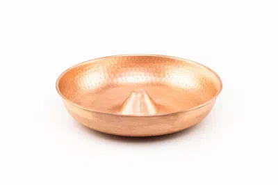 ANATOLIACRAFT NEUTRALS COPPER BIRD BATH BOWL
