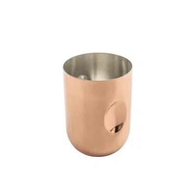 ANATOLIACRAFT BROWN SOLID COPPER TUMBLER, MATTE COPPER