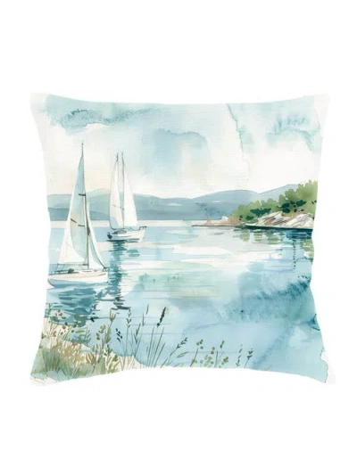 ANAYA ANAYA DUNE STONE LINEN PILLOW WITH DOWN INSERT