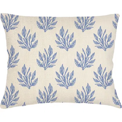 ANAYA ANAYA SEA FLORAL LINEN DUTCH EURO PILLOW 28X36 WITH DOWN ALTERNATIVE INSERT
