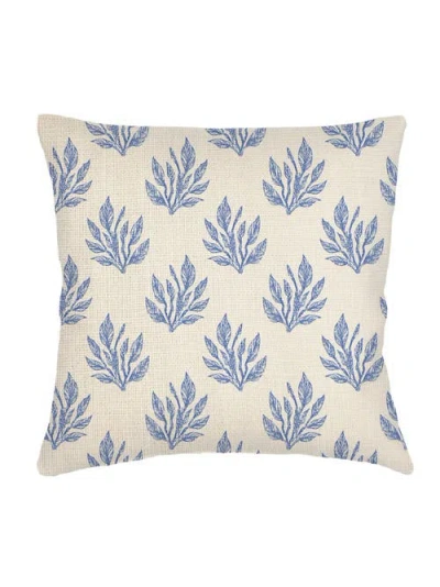 ANAYA ANAYA SEA FLORAL LINEN EURO PILLOW 26X26 WITH DOWN ALTERNATIVE INSERT