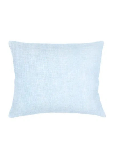 ANAYA ANAYA SO SOFT LINEN LUXE BLUE DUTCH EURO PILLOW WITH DOWN ALTERNATIVE INSERT