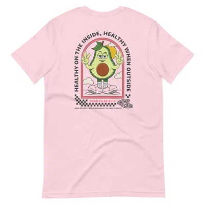 ANCHOR & CREW COTTON PINK RIPE AVOCADO DIAL-A-LOCAL ORGANIC COTTON T-SHIRT - WOMEN