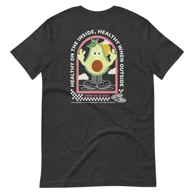 ANCHOR & CREW HEATHER BLACK RIPE AVOCADO DIAL-A-LOCAL ORGANIC COTTON T-SHIRT - MEN