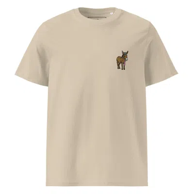 ANCHOR & CREW NEUTRALS DESERT DUST SMART ASS ACTUAL LIFE ORGANIC COTTON EMBROIDERED T-SHIRT - MEN