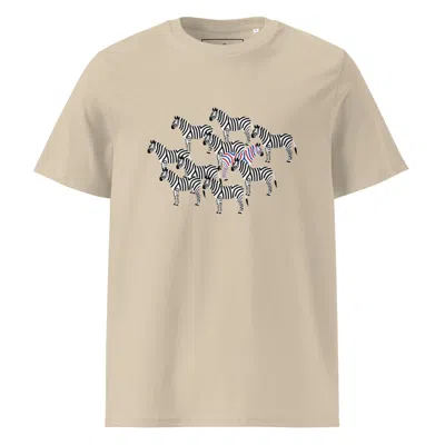 ANCHOR & CREW NEUTRALS DESERT DUST ZEBRA WHERE'S WILLIAM GOING? ORGANIC COTTON T-SHIRT - MEN