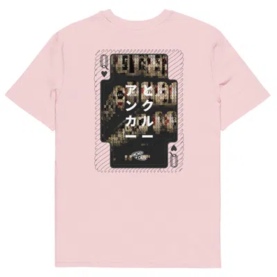 ANCHOR & CREW PINK / PURPLE COTTON PINK ONE JAPAN GURAFIKU ORGANIC COTTON T-SHIRT - WOMEN