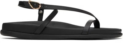 ANCIENT GREEK SANDALS BLACK AIMILIA SANDALS