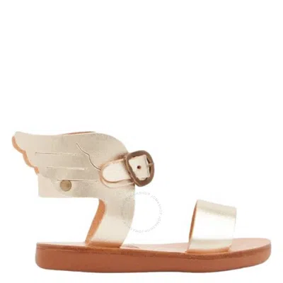 ANCIENT GREEK SANDALS ANCIENT GREEK SANDALS GIRLS LITTLE IKARIA SOFT VACHETTA SANDALS