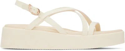 ANCIENT GREEK SANDALS OFF-WHITE SILIA SANDALS