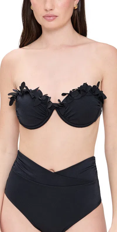 ANCORA DENDRON BIKINI TOP BLACK
