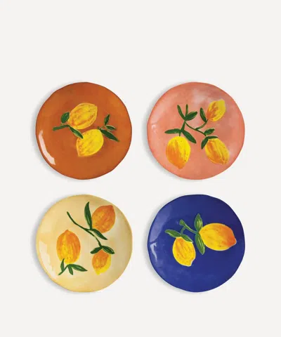 &KLEVERING &KLEVERING LEMON FULL COLOUR PLATE SET OF FOUR