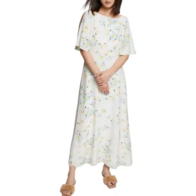 & OTHER STORIES & OTHER STORIES FLORAL FLUTTER SLEEVE DRESS