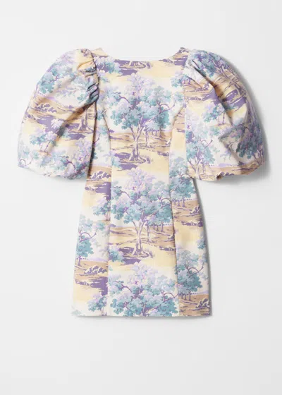 & OTHER STORIES PUFF-SLEEVE MINI DRESS