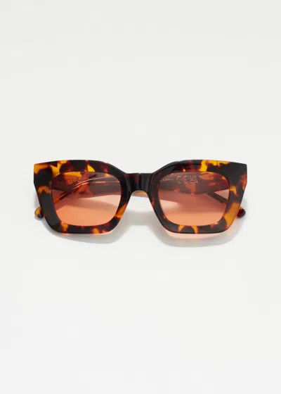& OTHER STORIES RECTANGULAR-FRAME ACETATE SUNGLASSES